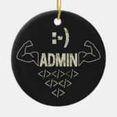 Beheerder IT Sysadmin Computer Scientist Keramisch Ornament (Voorkant)