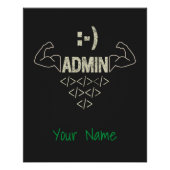 Beheerder IT Sysadmin Computer Scientist Perfect Poster (Voorkant)