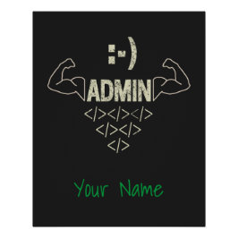 Beheerder IT Sysadmin Computer Scientist Perfect Poster