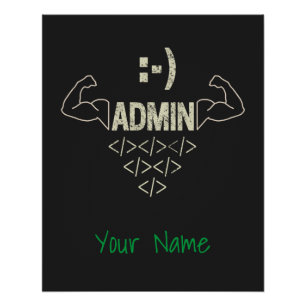 Beheerder IT Sysadmin Computer Scientist Perfect Poster