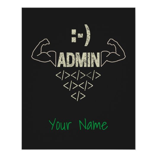 Beheerder IT Sysadmin Computer Scientist Perfect Poster (Voorkant)