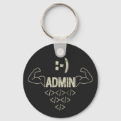 Beheerder IT Sysadmin Computer Scientist Sleutelhanger (Voorkant)