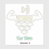 Beheerder IT Sysadmin Computer Scientist Sticker (Vel)