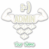 Beheerder IT Sysadmin Computer Scientist Sticker (Voorkant)