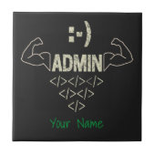 Beheerder IT Sysadmin Computer Scientist Tegeltje (Voorkant)