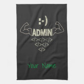 Beheerder IT Sysadmin Computer Scientist Theedoek (Verticaal)