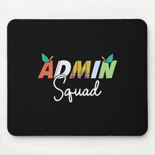 Beheerder Squad Crew Team Terug naar school Leraar Muismat (Voorkant)