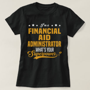 beheerder van de financiële steun t-shirt
