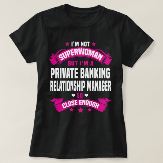 beheerder van het private banking Relatie T-shirt (Design voorkant)