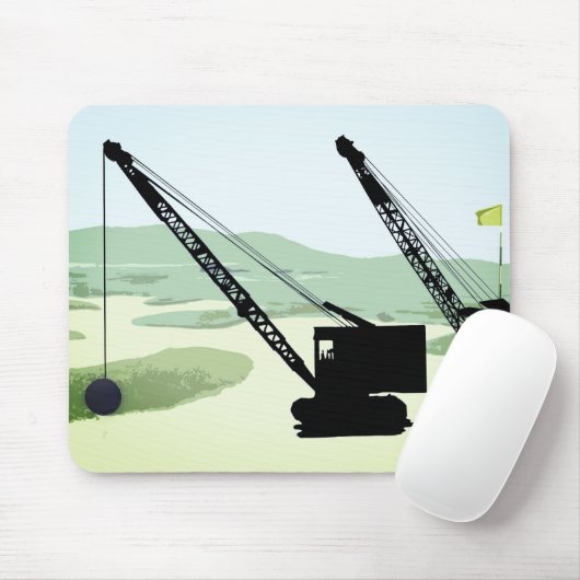 BEHEERDERS VAN Crane-OPERATOR, ENGINEER GOLF GOLFI Muismat (Met muis)