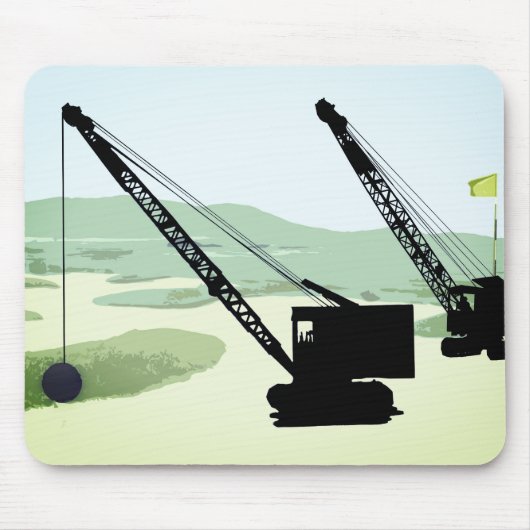 BEHEERDERS VAN Crane-OPERATOR, ENGINEER GOLF GOLFI Muismat (Voorkant)