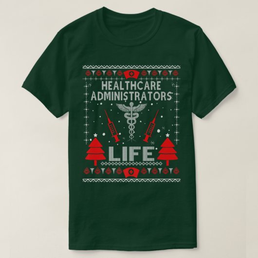 Beheerders van de gezondheidszorg Oogse kerstkeuke T-shirt (Design voorkant)
