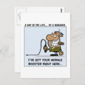 Beheerinstrumenten voor het stimuleren van de mora briefkaart (Voorkant / Achterkant)