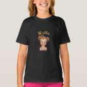 Beheerlijke Cartoon Baby Sitting Cheerfully with C T-shirt (Voorkant)