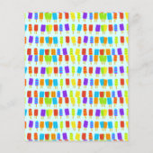 Beheerlijke summer-cute summer icecream kawaii op flyer (Achterkant)