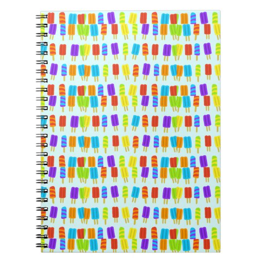 Beheerlijke summer-cute summer icecream kawaii op notitieboek (Voorkant)