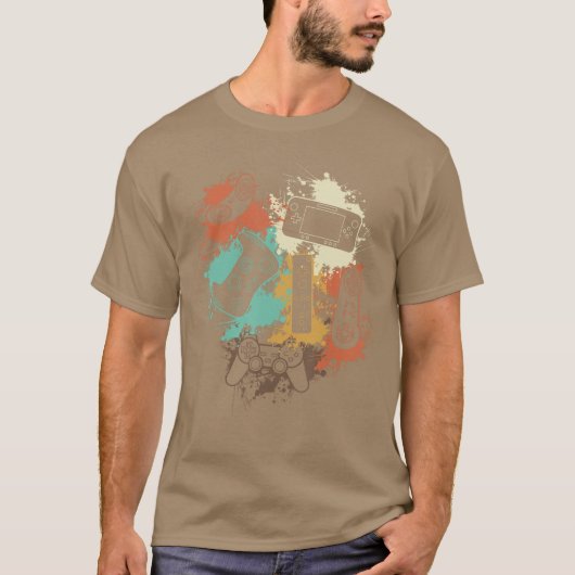 Beheers alle dingen Videogame-controller cadeau T-shirt (Voorkant)