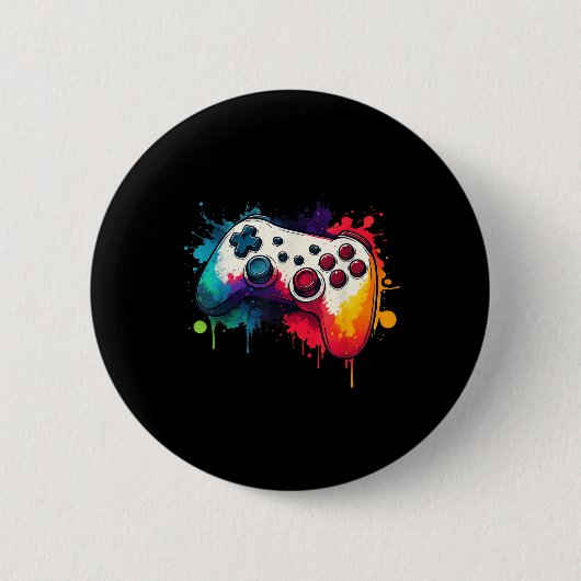 Beheers Alle Dingen Videospel Controller Gamer Ronde Button 5,7 Cm (Voorkant)