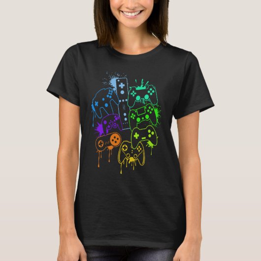 Beheers alle Dingen Videospelcontroller 13 T-shirt (Voorkant)