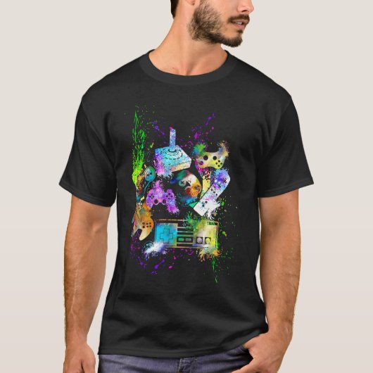 Beheers alle Dingen Videospelcontroller T-shirt (Voorkant)