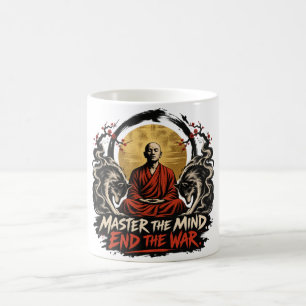 Beheers de Geest Beëindig de Oorlog Dhammapada Koffiemok