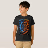 Beheers de Master the Mayhem Skull – Fire vs Ice E T-shirt (Voorkant volledig)