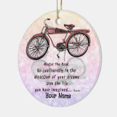 Beheers de racefiets keramisch ornament (Links)