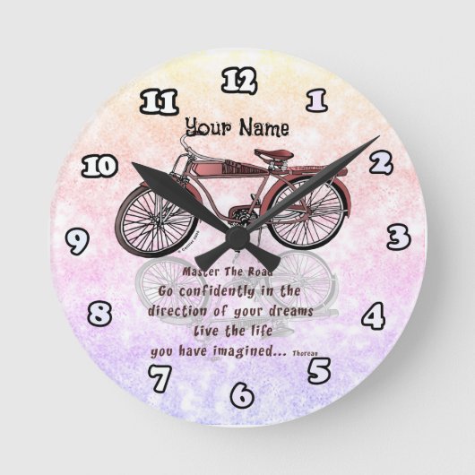 Beheers de racefiets ronde klok (Voorkant)