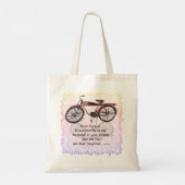 Beheers de racefiets tote bag (Achterkant)