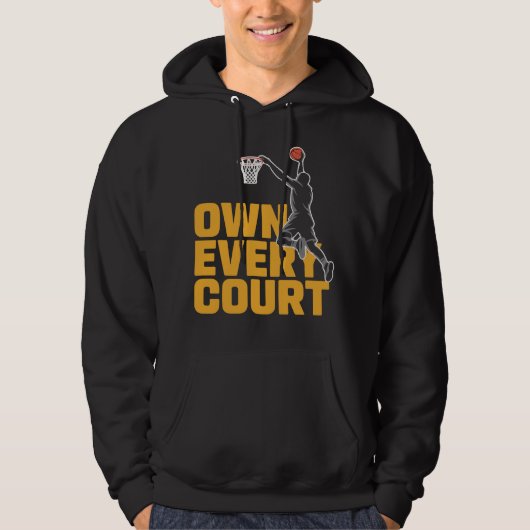 Beheers elke sportcourt gemengd hoodie (Voorkant)
