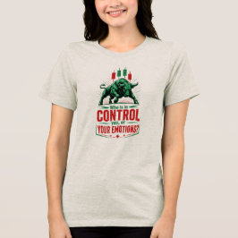Beheers Je Emoties Stier Handelsmentaliteit Ontwer Tri-Blend Shirt