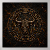 Beheersing Is Het Zien Van De Opening | Dark Ember Poster (Voorkant)
