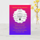 BEHEERSING-MANTRA VAN HET OGENBLIK - WENSKAART KAART (Gele Bloem)