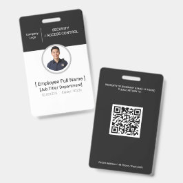 Beheersing van de toegang met foto-ID voor beveili Badge