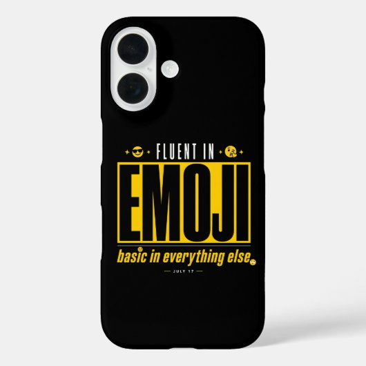 Beheersing van Emoji iPhone 16 Hoesjes | Grappige (Achterkant)