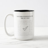 Beheersing van Spreadsheets Data-analist Progressi Tweekleurige Koffiemok (Links)