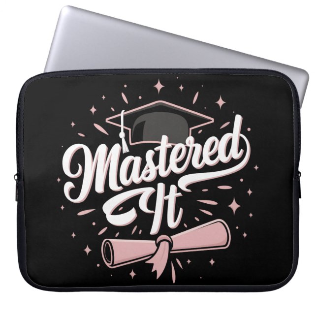 Beheerst Afgestudeerd Master MBA Afstuderen Laptop Sleeve (Voorkant)