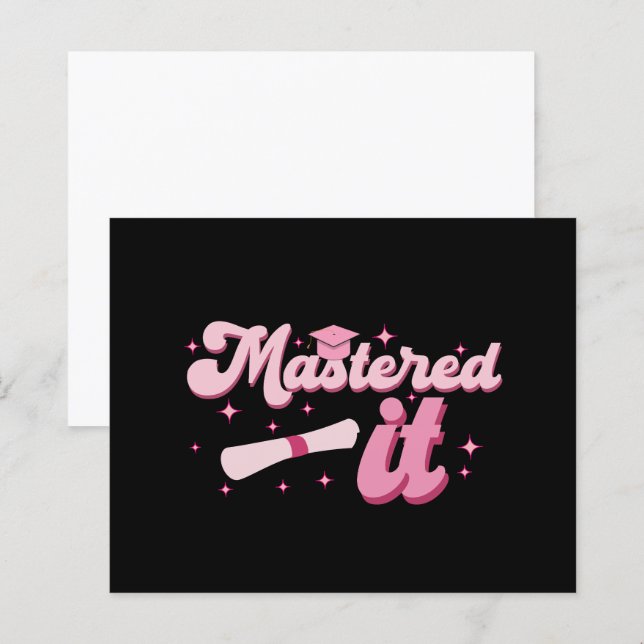 Beheerst Het Afgestudeerd Master MBA Afstuderen (Voorkant / Achterkant)