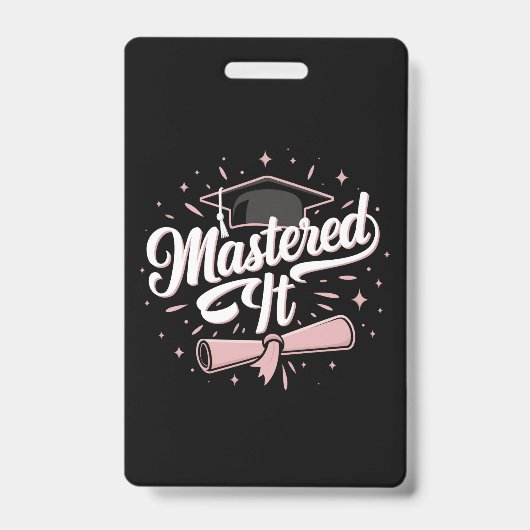 Beheerst Het Afgestudeerd Master MBA Afstuderen Badge (Voorzijde)