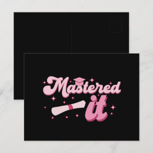 Beheerst Het Afgestudeerd Master MBA Afstuderen Briefkaart