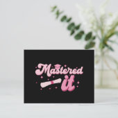 Beheerst Het Afgestudeerd Master MBA Afstuderen Briefkaart (Staand voorkant)
