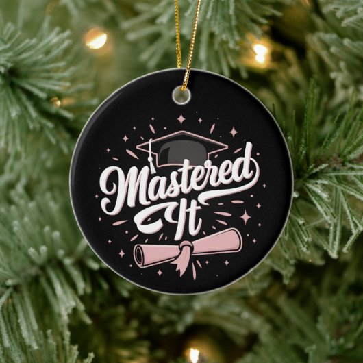 Beheerst Het Afgestudeerd Master MBA Afstuderen Keramisch Ornament (Boom)