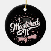 Beheerst Het Afgestudeerd Master MBA Afstuderen Keramisch Ornament (Voorkant)