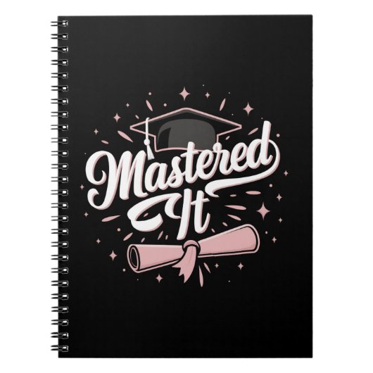 Beheerst Het Afgestudeerd Master MBA Afstuderen Notitieboek (Voorkant)