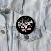 Beheerst Het Afgestudeerd Master MBA Afstuderen Ronde Button 7,6 Cm (In situ)