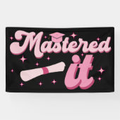 Beheerst Het Afgestudeerd Master MBA Afstuderen Spandoek (Horizontaal)
