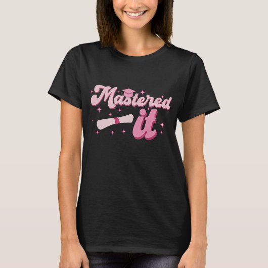 Beheerst Het Afgestudeerd Master MBA Afstuderen T-shirt (Voorkant)