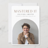 Beheerst Het Afstudeerfoto Afstuderen Aankondiging (Voorkant)