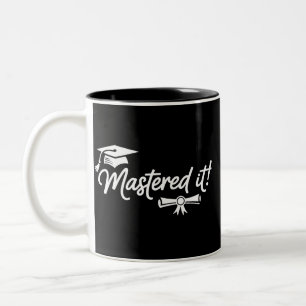Beheerst Het Masters Afstuderen Afgestudeerd Afstu Tweekleurige Koffiemok