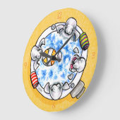 Beheert Hot Tub Fun Off-Leash Art™ Grote Klok (Hoek)